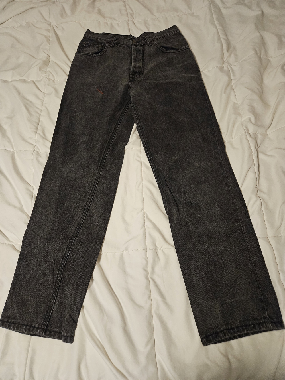 Vintage 1980s Javolis Designer Black Wash Denim Jeans